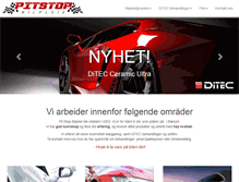 Tablet Screenshot of pitstopbilpleie.no